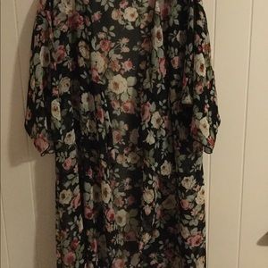 Sheer kimono floral LuLaRoe Shirley
